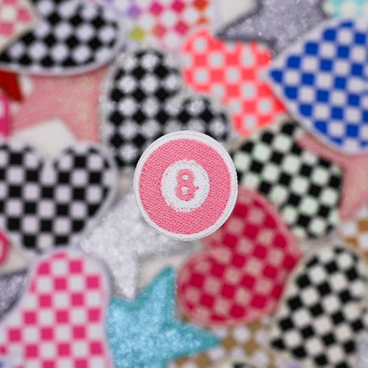 MINI PINK 8 BALL PATCH