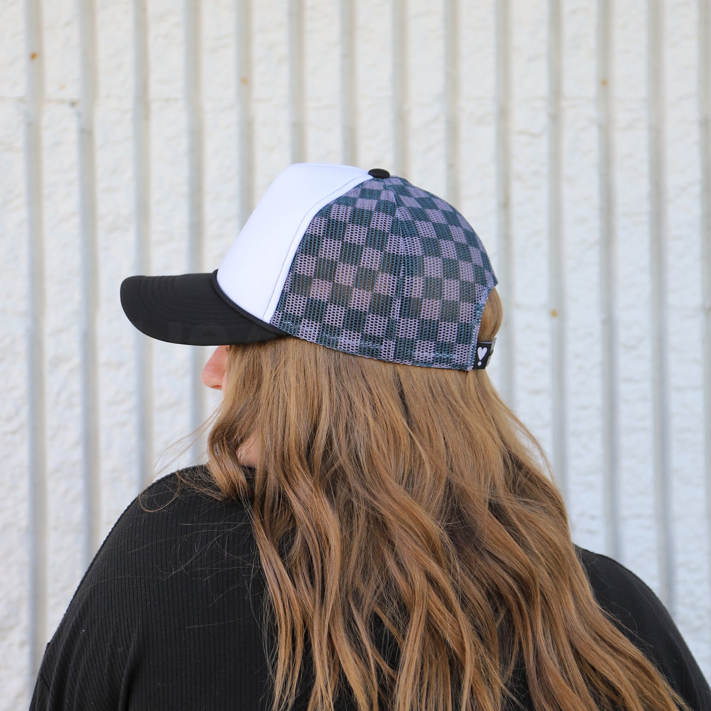 CHECKERBOARD TRUCKER HAT