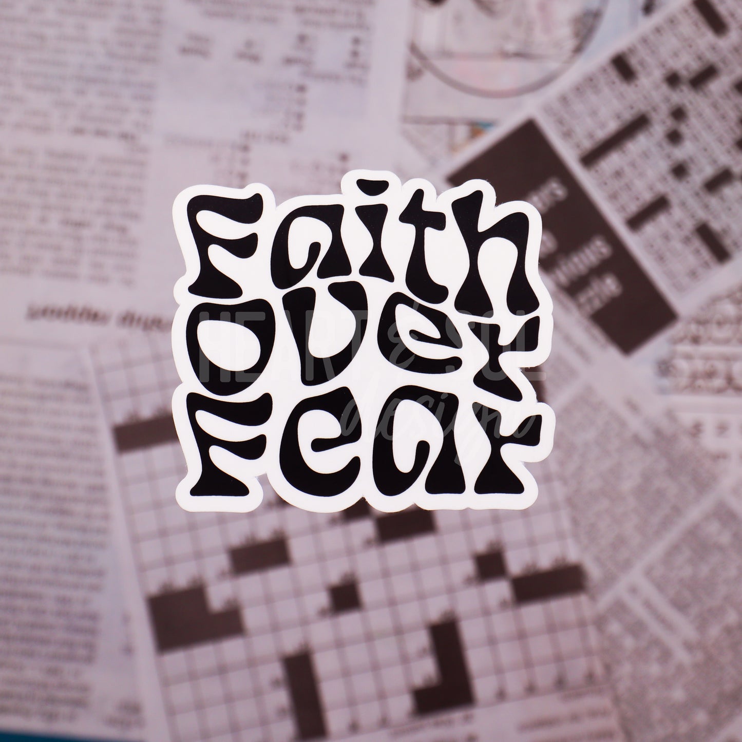 *FAITH OVER FEAR sticker