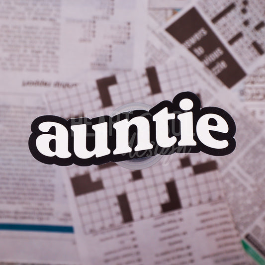 *AUNTIE sticker