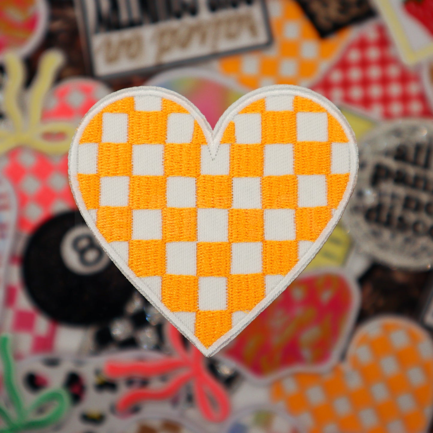 CHECKERBOARD HEART patch