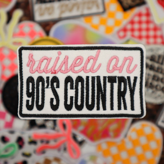 RAISED ON 90's COUNTRY patch (2.0)