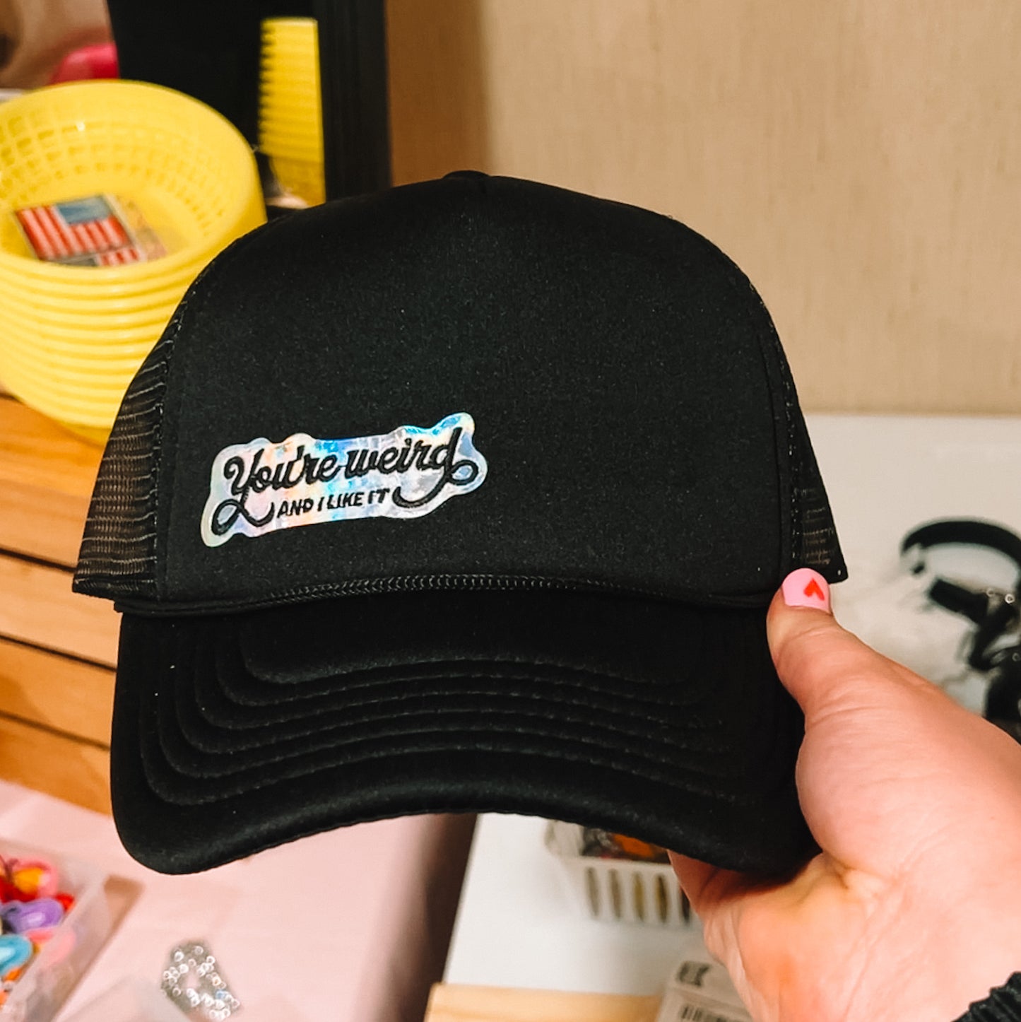 ONE PATCH TRUCKER HAT