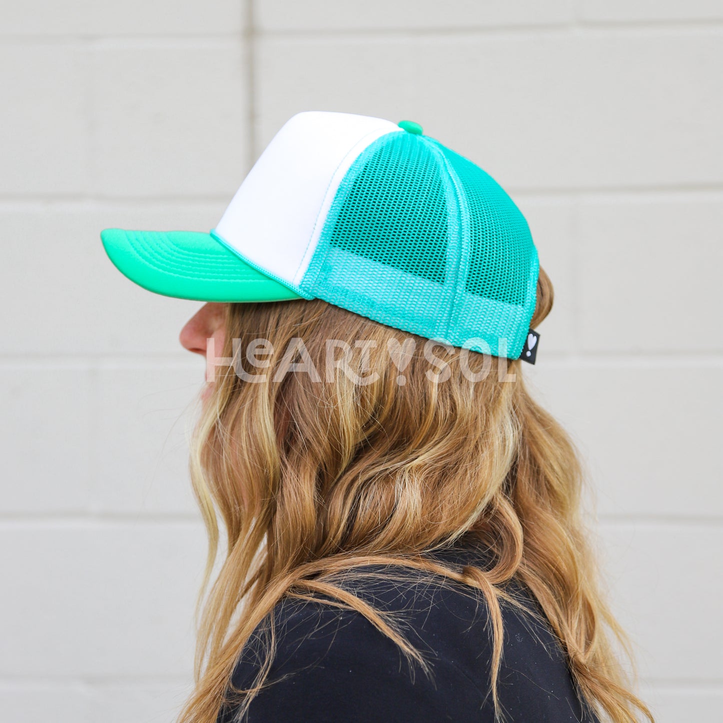 SUCCULENT GREEN TRUCKER HAT | HEART ❣︎ SOL ORIGINAL