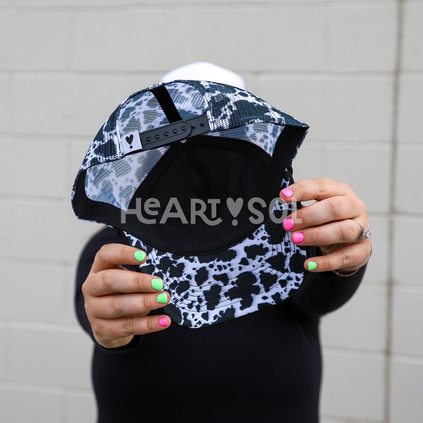 COW PRINT TRUCKER HAT